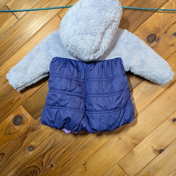 Patagonia Reversible Purple and Patterned Jacket Size 3-6 Months - Picture 7 of 8